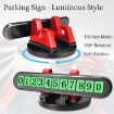 Red 2-in-1 Car Dashboard Phone Holder & Temporary Parking Sign - 4