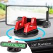 Red 2-in-1 Car Dashboard Phone Holder & Temporary Parking Sign - 6