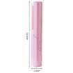 Portable USB Rechargeable Hair Curler & Straightening Comb - Pink - 3