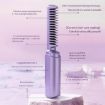 Portable USB Rechargeable Hair Curler & Straightening Comb - Pink - 5