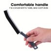 Multifunctional Tile & Window Crevice Cleaning Brush - Black, Stiff Bristles - 3
