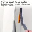 Multifunctional Tile & Window Crevice Cleaning Brush - Black, Stiff Bristles - 5