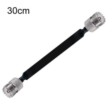 30cm UHF 50 Ohm RF Coaxial Cable Extension, Female to Female - 1