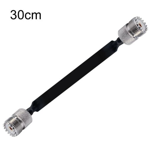 30cm UHF 50 Ohm RF Coaxial Cable Extension, Female to Female - 1
