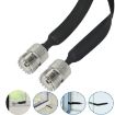 30cm UHF 50 Ohm RF Coaxial Cable Extension, Female to Female - 6
