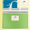 BeiDuoMei A4 Student File Bag - Double Layer Storage, Green - 1