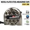 7.5m 25mm Waterproof Hollow Steel Tape Measure - Rust Prevention Ruler - 2
