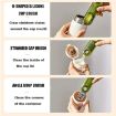 3 In 1 U Shaped Cup Lid & Water Bottle Groove Cleaning Brush (Gray) - 5