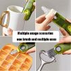 3 In 1 U Shaped Cup Lid & Water Bottle Groove Cleaning Brush (Gray) - 7