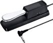 PL-02 6.35mm Connector Piano Sustain Pedal MIDI Synthesizer (Black/Chrome) - 1
