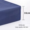 BeiDuoMei A4 Waterproof File Bag, 3-Layer Zipper Folder, Dark Blue - 6