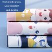Waterproof Canvas Student Tote Book Bag with Handle - Data Storage - 4