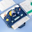 Waterproof Canvas Student Tote Book Bag with Handle - Data Storage - 9