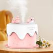 Mini USB Desktop Night Light & Humidifier - Cartoon Cake Design (Pink) - 1
