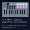 M-VAVE SMK-25 USB MIDI Keyboard Controller, 8 Drum Pads, White - 2
