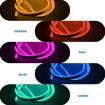 2m USB 5V LED Light Strip - Flexible Neon Silicone, Warm Color - 3