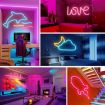 2m USB 5V LED Light Strip - Flexible Neon Silicone, Warm Color - 9