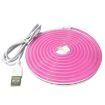 2m Blue USB 5V LED Light Strip Flexible Neon Silicone Soft Strips Set - 2