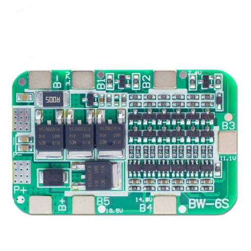 6 String 18650 Lithium Battery Protection Board 22/24V - 1
