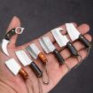Mini Knife Keychain with Holster - Axe Sanding Model Pendant Accessory - 8