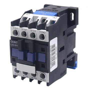CHNT CJX2-0910 9A 220V AC Contactor with Silver Alloy Contacts - 1