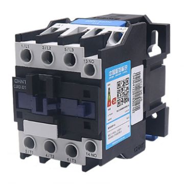 CHNT CJX2-3201 32A 220V AC Contactor with Silver Alloy Contacts - 1
