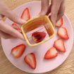 Green Cup Slicer for Strawberries, Grapes & Vegetables - Kitchen Gadget - 4