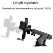 Red Universal Suction Cup Car Phone Holder - Telescopic Navigation Bracket - 3