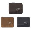 Baellerry D5106 RFID Anti-theft Retro Zipper Wallet Coin Purse Coffee - 2