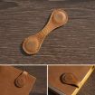 Vintage Leather Bookmark Clip - Handmade Magnetic Corner (Crazy Horse) - 6