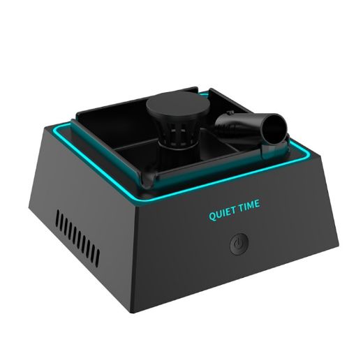 Smart Ambient Light Air Purifier & Electronic Ashtray - Black - 1