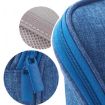 Large Capacity Blue Upright Pencil Case - Portable Office Exam Bag - 5