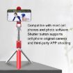 XT09 Pink Bluetooth Selfie Stick & Tripod Bracket for Live Cell Phones - 8