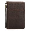 CONTACTS FAMILY CF5009 Leather Travel Cigar Box with Wrist Strap (Coffee) - 1