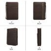CONTACTS FAMILY CF5009 Leather Travel Cigar Box with Wrist Strap (Coffee) - 2
