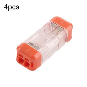 4pcs Quick Terminal Block Wire Connector Clamps, Model NC-22 - 1