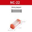 4pcs Quick Terminal Block Wire Connector Clamps, Model NC-22 - 2