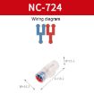4pcs Quick Terminal Block Wire Connector Clamps, Model NC-724 - 2