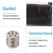 5-Pole Waterproof T-Wire Terminal Block Connector - Male & Female (Black) - 6