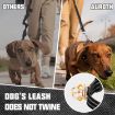 AirTag Tracker Silicone Sleeve Dog Collar, Reflective Nylon, Size L, Black - 9