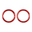 Mercedes-Benz G-Class W463 Rear Door Speaker Ring Sticker Red 2pcs Set - 1