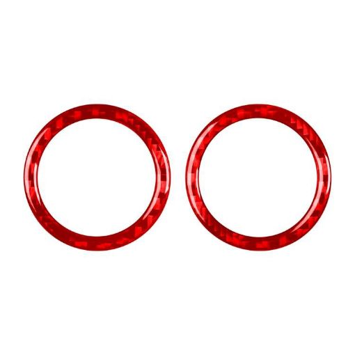 Mercedes-Benz G-Class W463 Rear Door Speaker Ring Sticker Red 2pcs Set - 1
