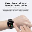GT3Pro 1.28" Health Monitoring Smart Watch with NFC, Silver Silicone - 5