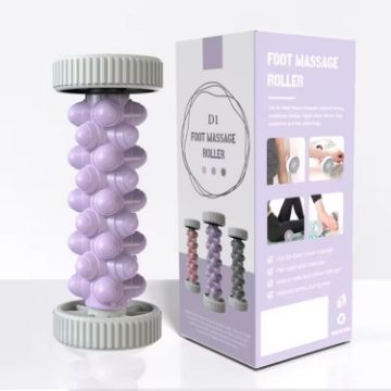 Purple Foot Massage Roller - Home Fitness Muscle Relaxation Plantar Fascia Rod - 1