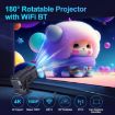 HY320 1080P 390ANSI 4K Projector, Android 11, Wifi 6, Bluetooth 5.0, UK Plug - 3