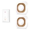Wireless Home Doorbell, Self-Generated, No Batteries, 1 For 2, White (EU Plug) - 1