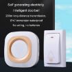 Wireless Home Doorbell, Battery-Free, Smart Remote, 1 For 2, UK Plug, White - 7