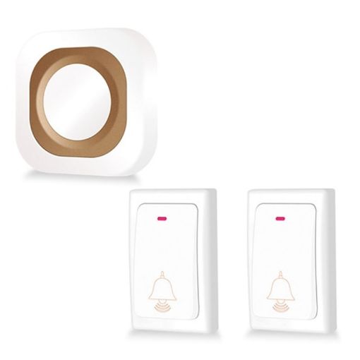 Wireless Home Doorbell, Self-Generated, No Batteries, 2 For 1, UK Plug - 1