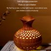 LED Light Aromatherapy Diffuser Vase Quiet Humidifier 2 In 1 Wood - 8