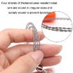 Orange Stainless Steel Wire Saw Rope - 63cm Camping Survival Tool - 3
